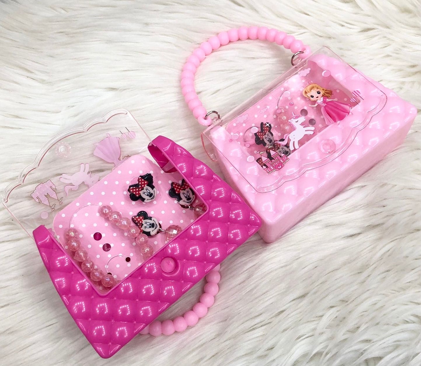 Cute Little Princess Hand Bag, Baby Girl Cartoon Purse With Necklace Earrings And Pony, Cute Barbie Cartoon Bag Cute Little Princess Hand Bag, Baby Girl Cartoon Purse With Necklace Earrings And Pony, Cute Barbie Cartoon Bag